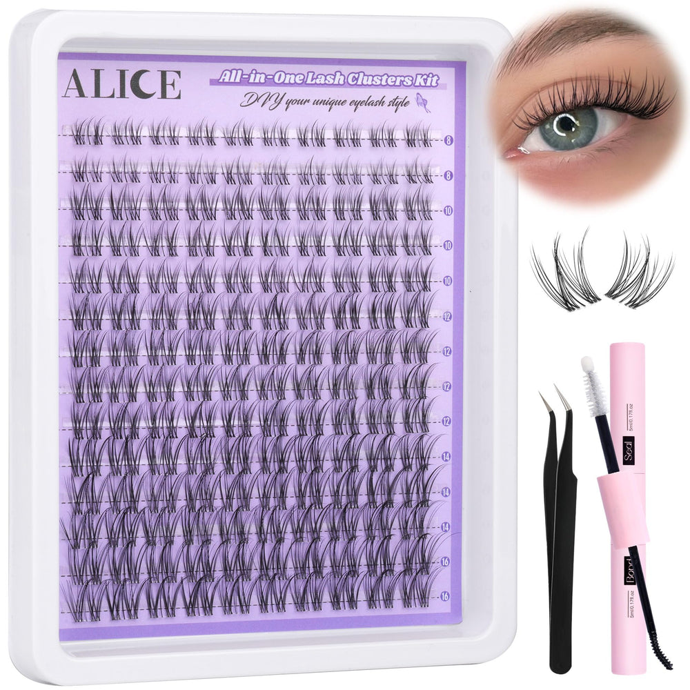ALICE kit extension cils — effet naturel subtil 11-13 mm.