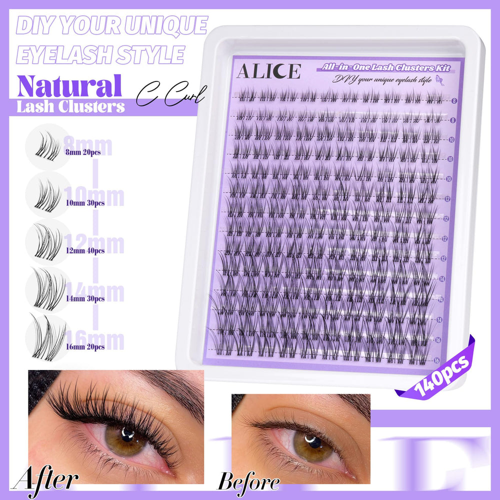 ALICE kit extension cils — pince d’application pour une pose précise.
