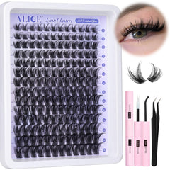 ALICE kit extensions cils amas fin, rendu naturel pour le quotidien.
