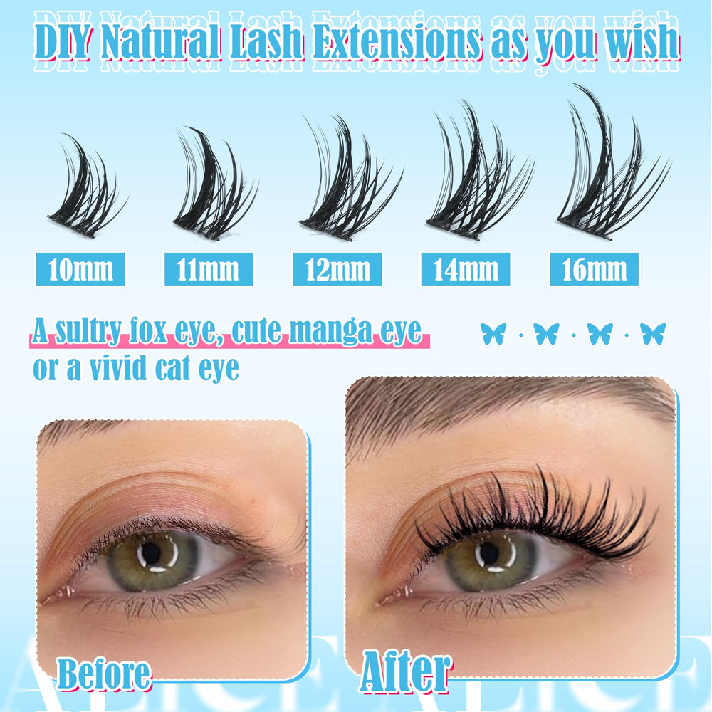 ALICE Lash Clusters: adhérence longue durée pour des cils qui restent en place.