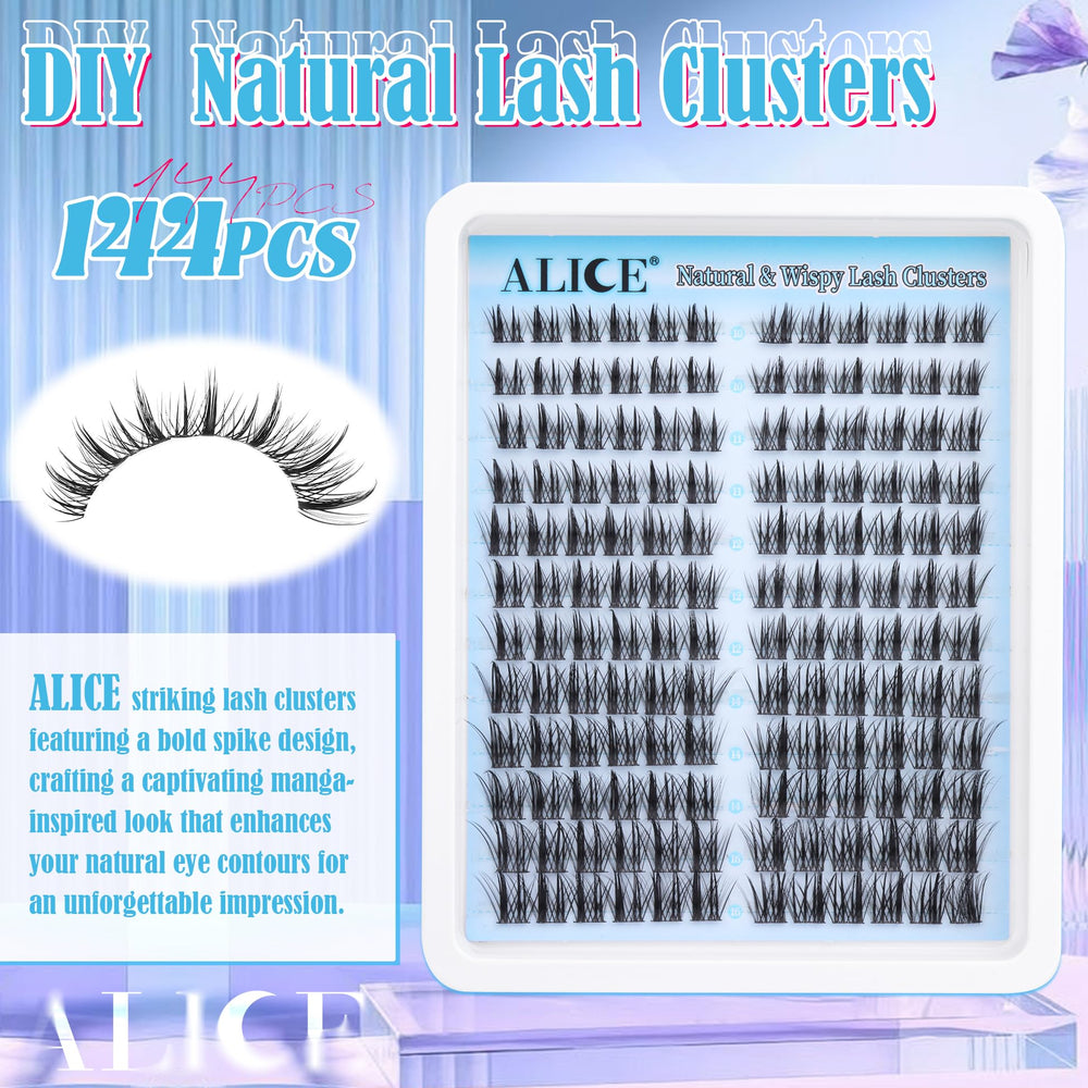 ALICE Lash Clusters: bande fine et légère pour un port confortable.
