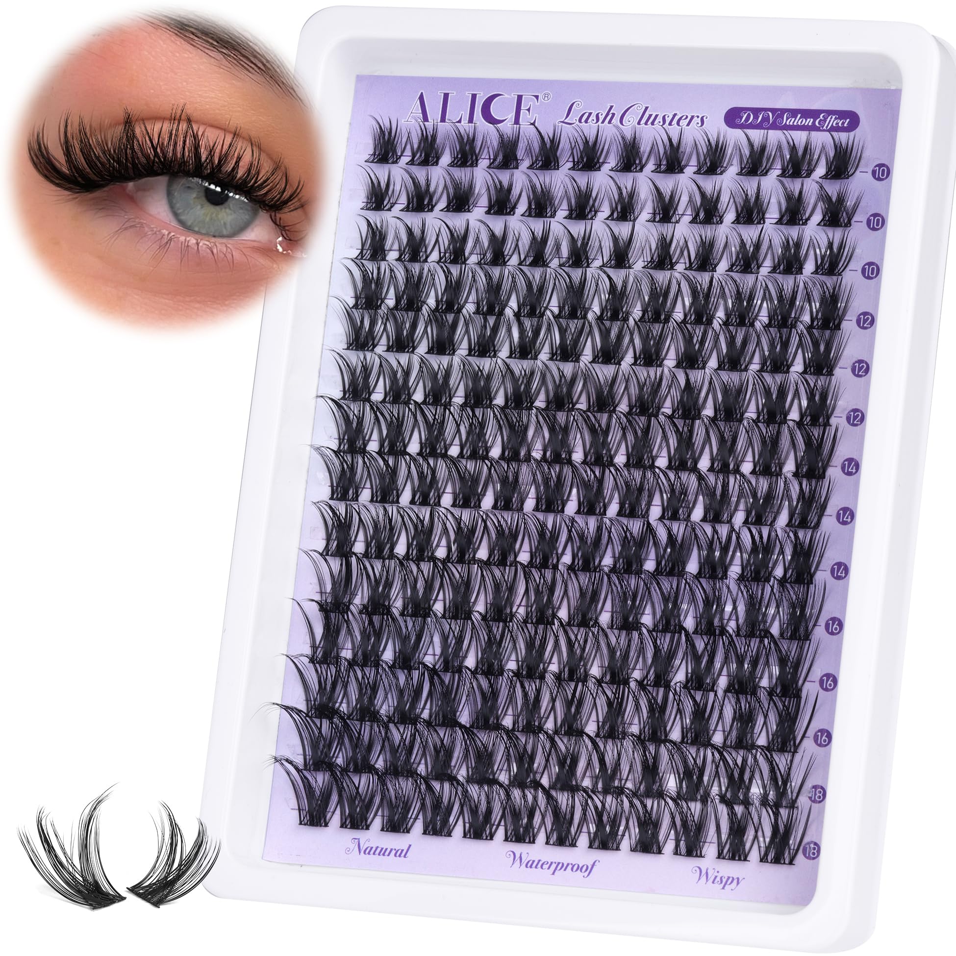 ALICE Lash Clusters Wispy – confort tout au long de la journée.