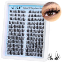 ALICE Lash Clusters: ensemble naturel et design pointe pour un regard captivant.