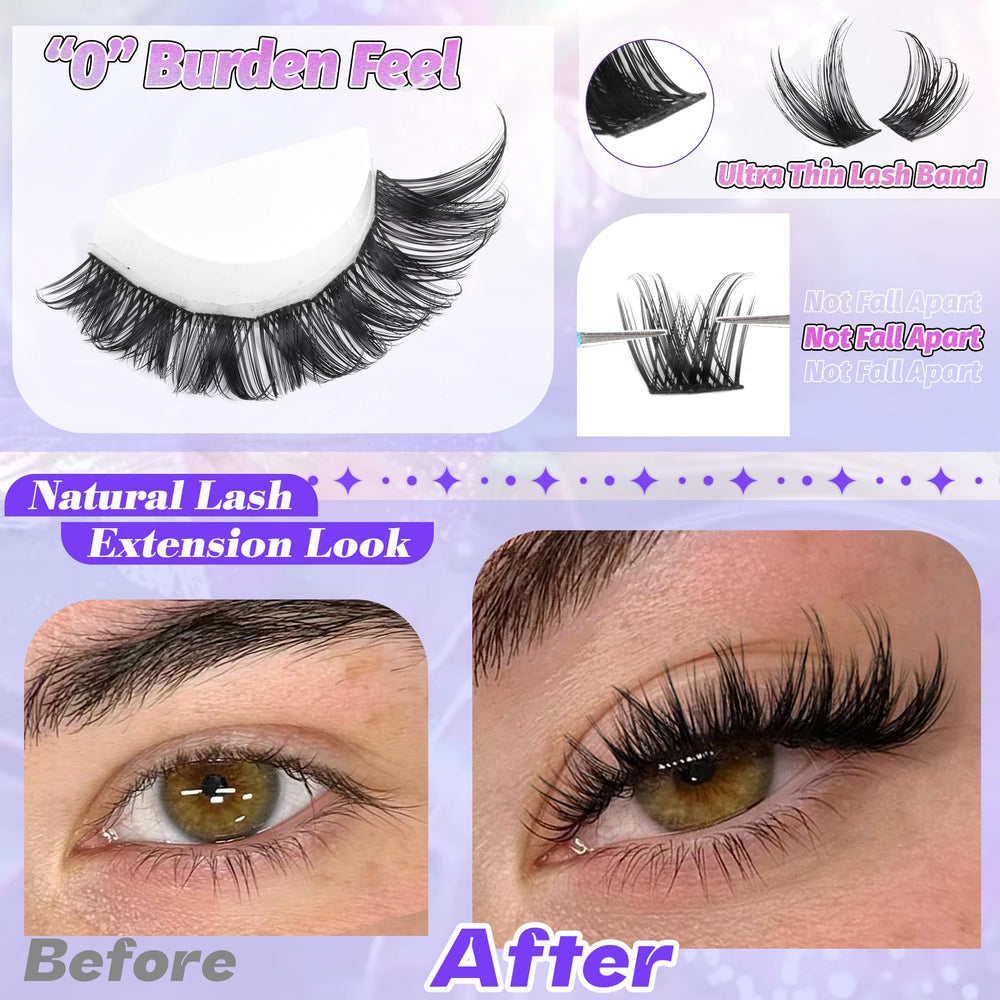 ALICE Lash Clusters extensions cils façon maison : pose rapide et personnalisable.