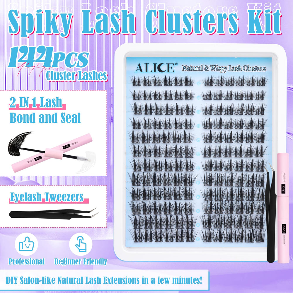 Détail des cils 3D du kit ALICE Clusters pour un effet volumineux.