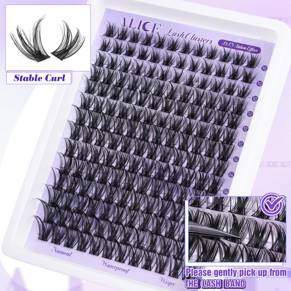 ALICE Lash Clusters Wispy – réutilisables et confort durable pour toute la journée.