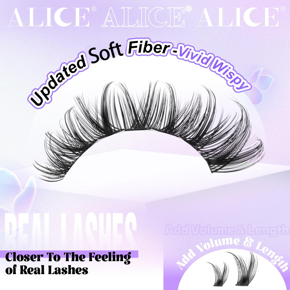ALICE Lash Clusters volume 14-18mm : rendu volumique rapide et élégant.