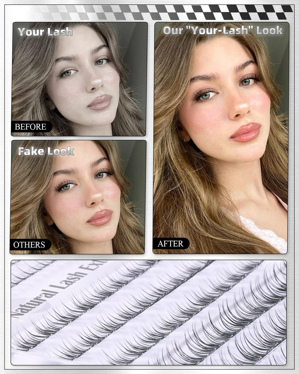 ALICE Lash Tweezers included for precise application