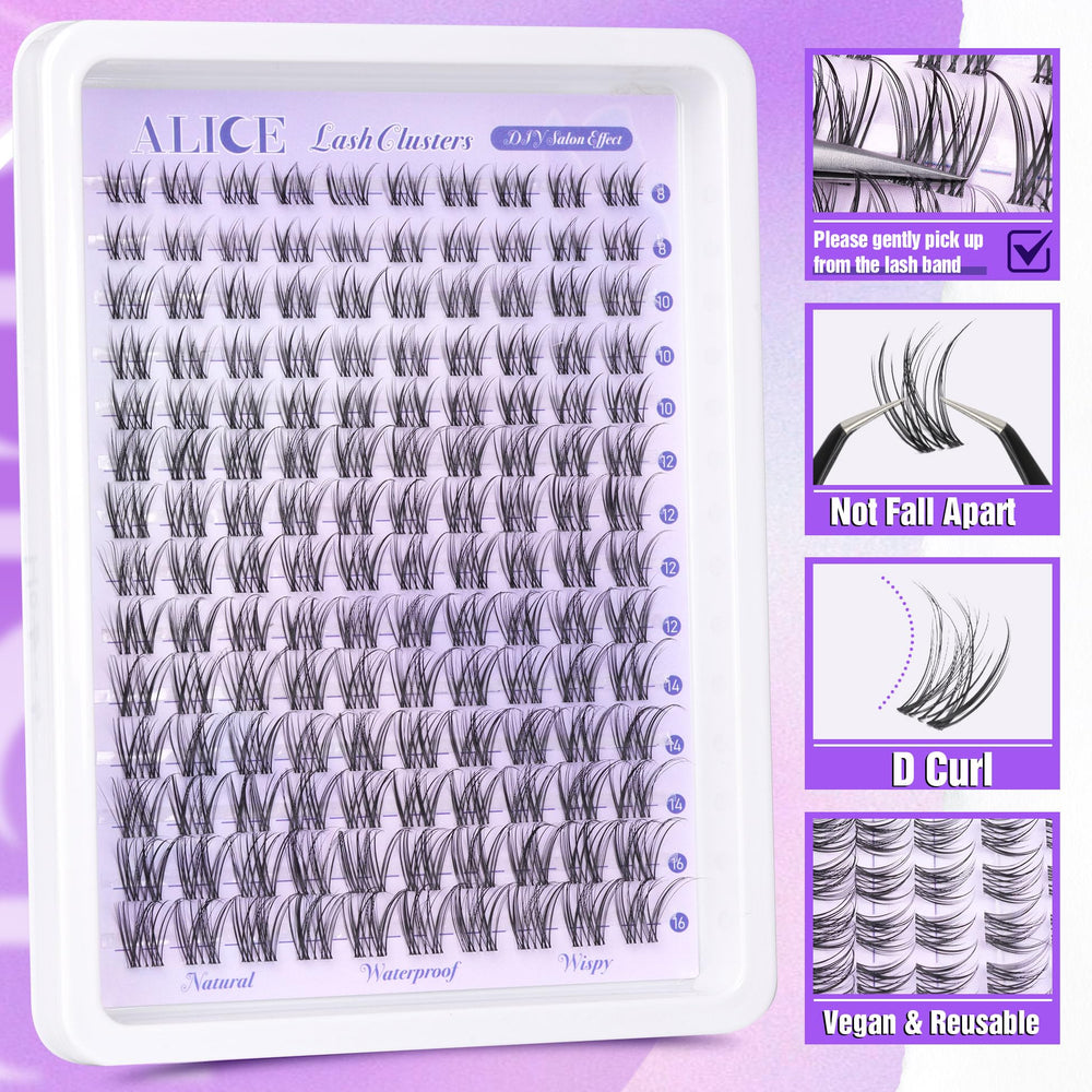 ALICE variations de longueurs 8-16 mm pour un style personnalisé.