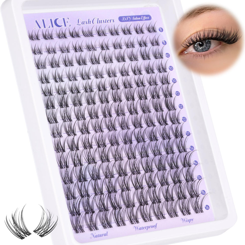 ALICE look glamour et naturel grâce aux cils individuels faciles à assembler.