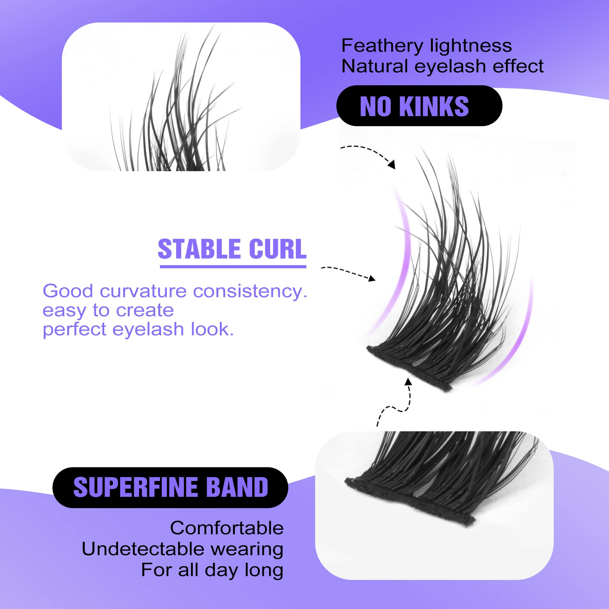 ALICE système DIY extension cils: système convivial pour extensions DIY, idéal pour les débutants.