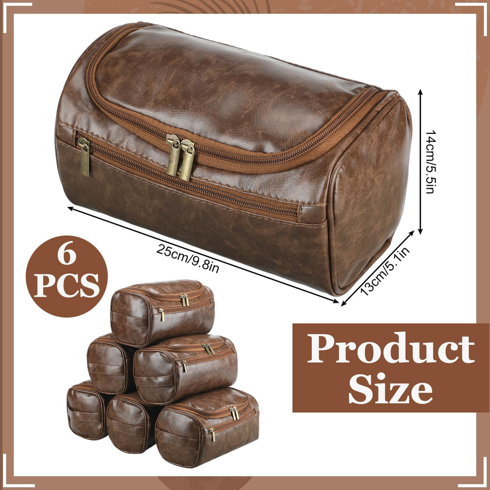 AliceSet Trousse-toilette en cuir imperméable: protège vos essentiels en voyage.