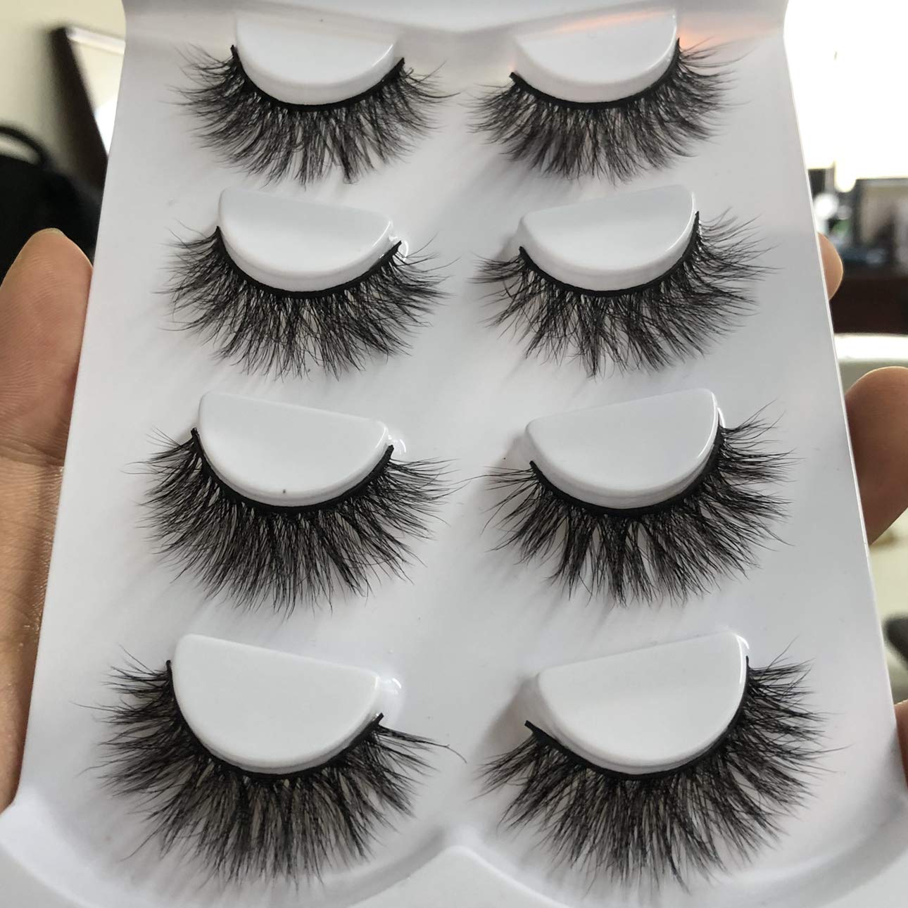 ALICROWN cils faux mink pack 3D volume naturel, application facile au quotidien.