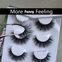 ALICROWN cils faux mink pack 3D volume naturel, confort hypoallergénique.