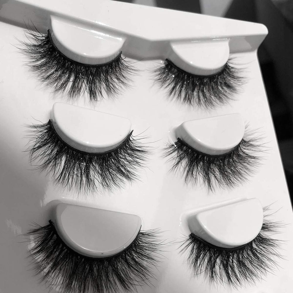 ALICROWN cils faux mink pack 3D volume naturel, parfait pour soirées et mariage.