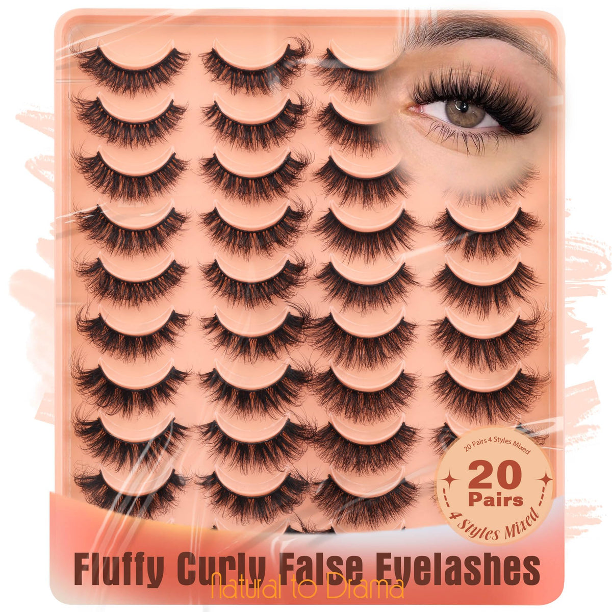 ALICROWN Cils-faux naturels 4 styles: look quotidien discret et élégant