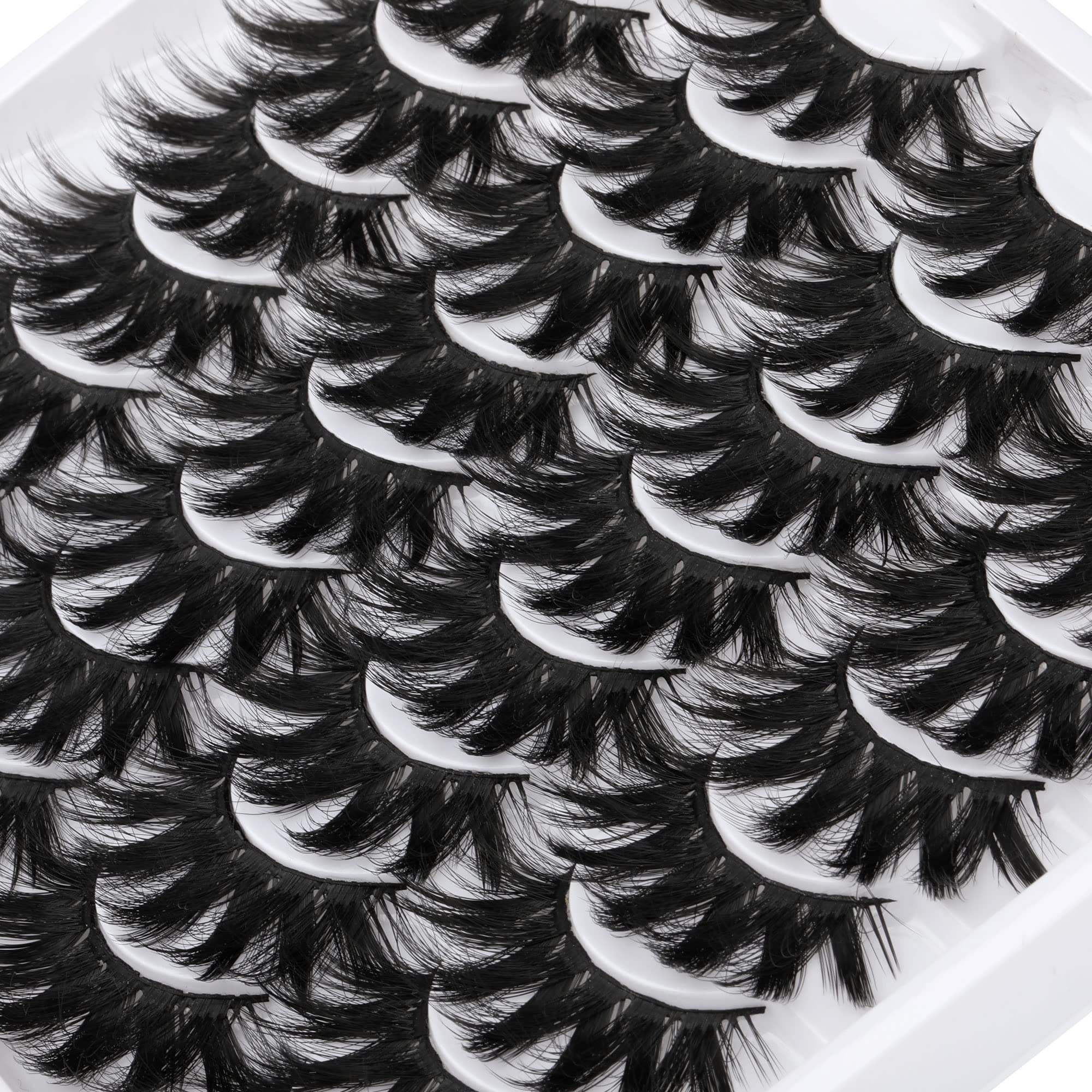 ALICROWN Dramatic Eyelashes — faux vison synthétique ultra-léger pour un port confortable.