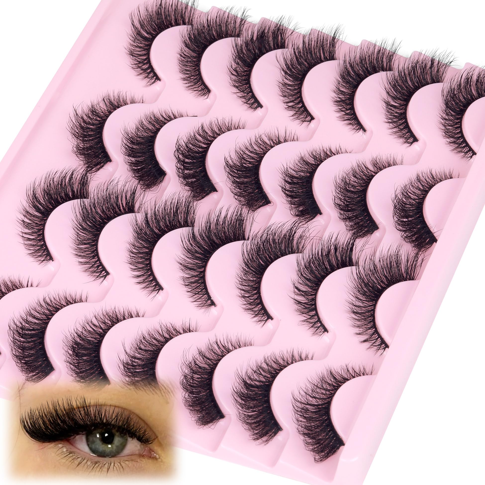 ALICROWN HAIR Bande cils flexible, adhérence facile et application rapide