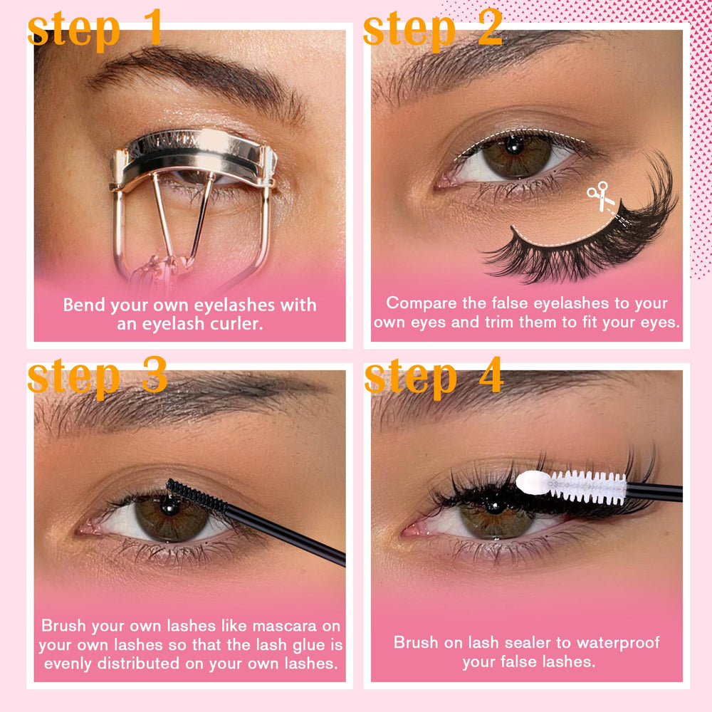 ALICROWN HAIR bande ultra-fine : effet cils apparence naturelle.