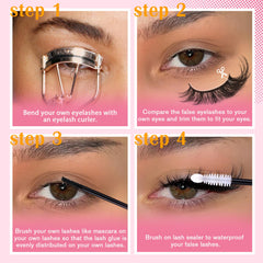 ALICROWN HAIR bande ultra-fine : effet cils apparence naturelle.