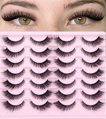 ALICROWN HAIR Cils faux vison doux, fini duveteux pour usage quotidien