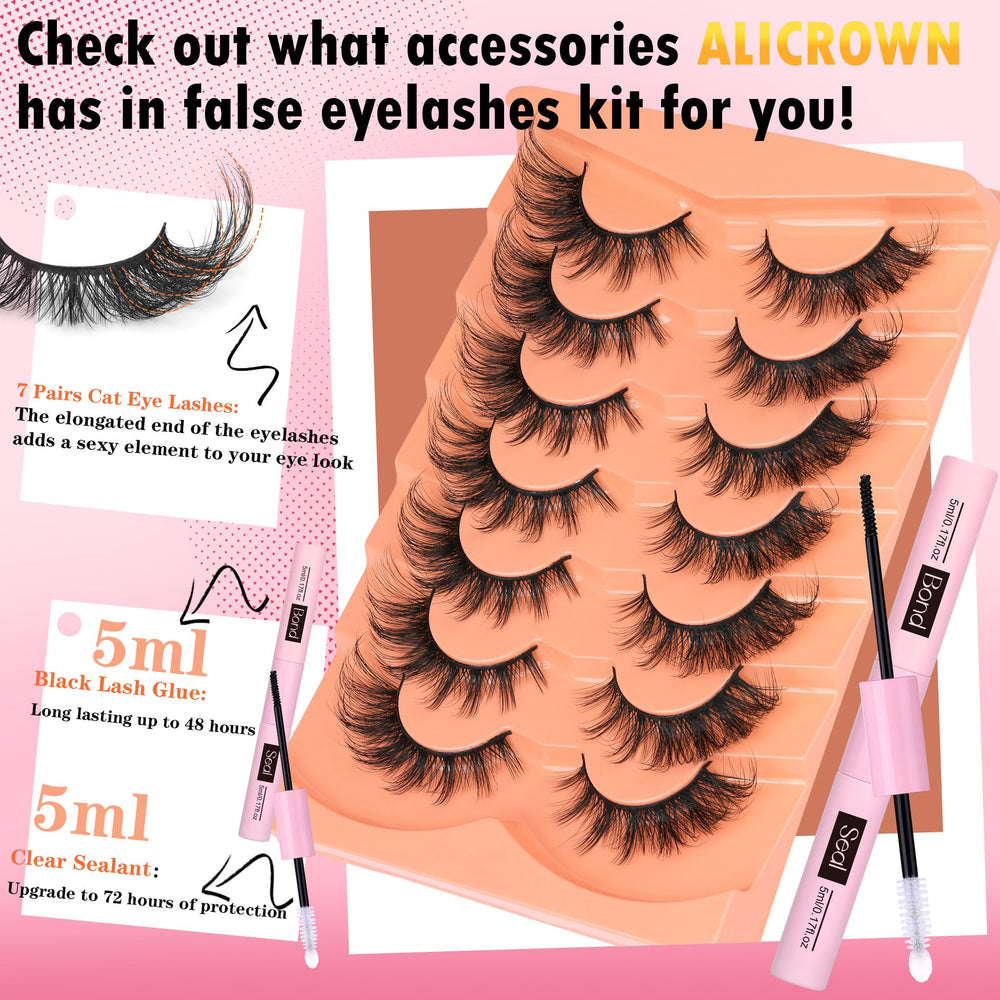 ALICROWN HAIR cils Mink œil-renard : allure audacieuse et glamour.
