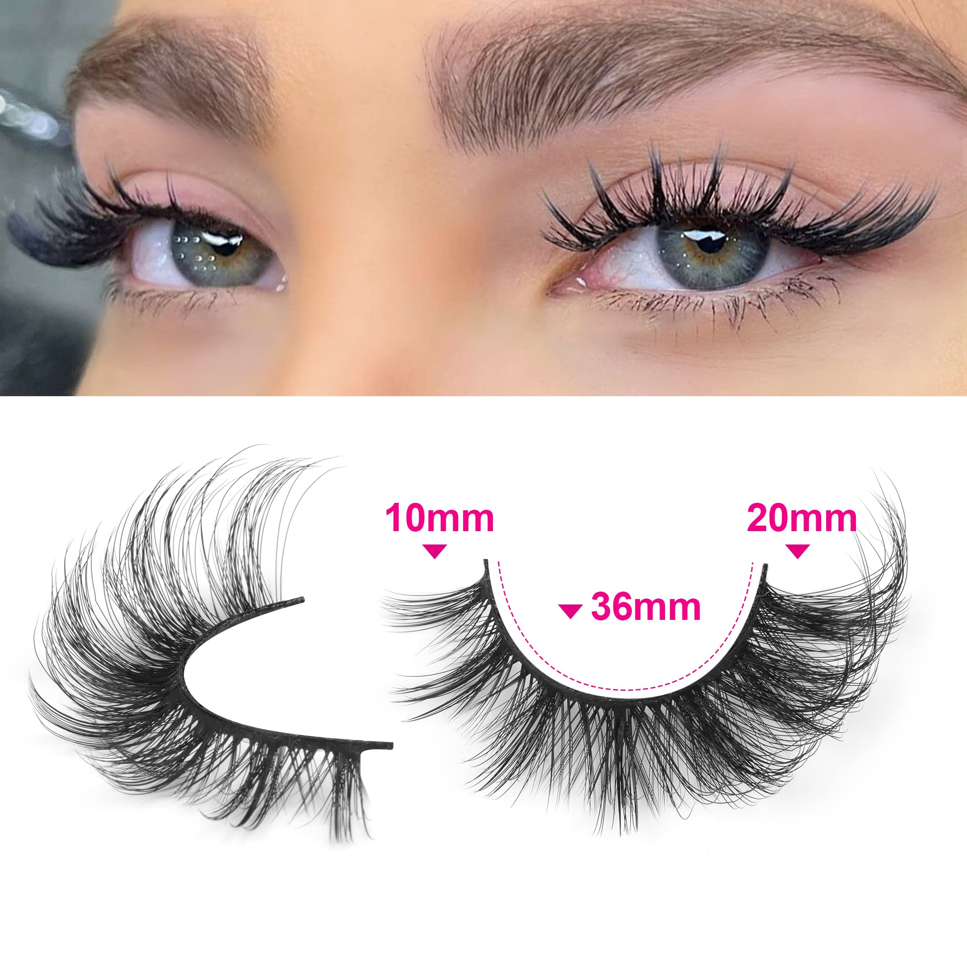 ALICROWN HAIR cils ressemblant à des extensions, sans visite au salon.