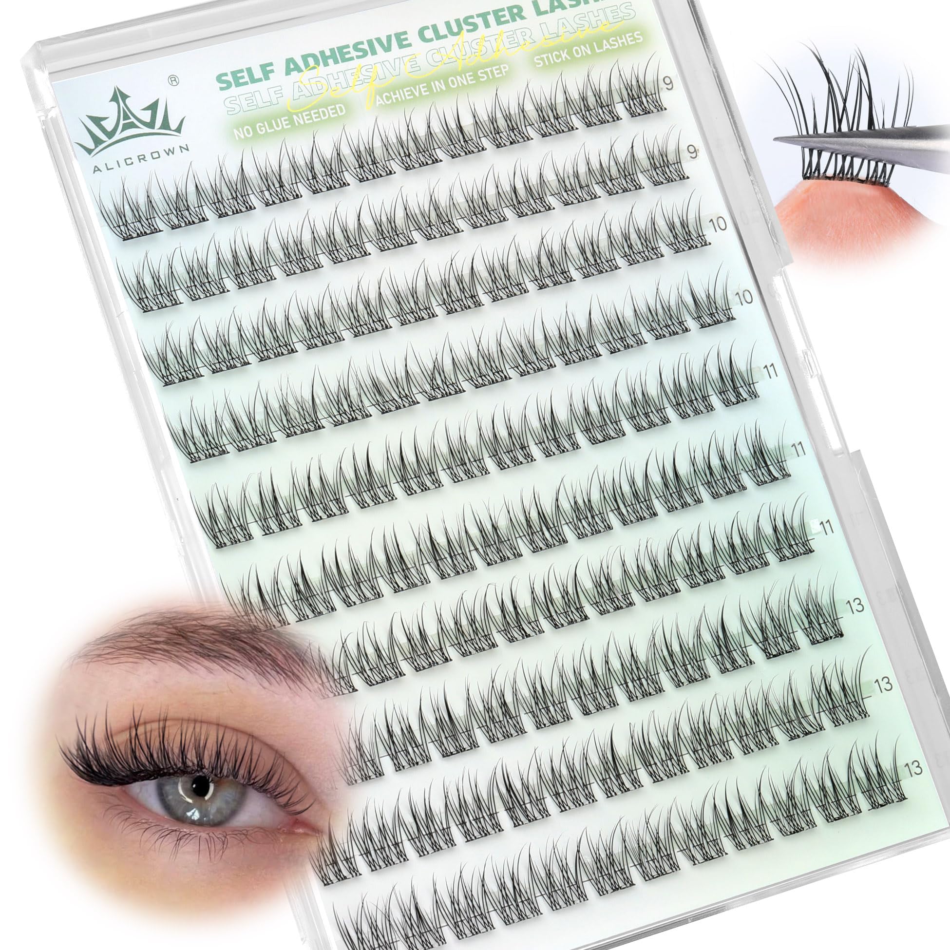 ALICROWN HAIR ensembles cils réutilisables – nettoyage simple pour réutilisation.