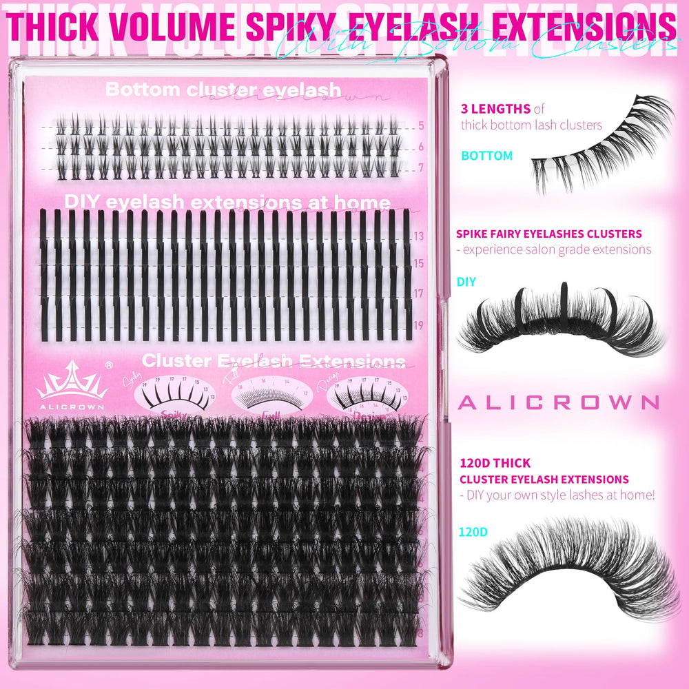 ALICROWN HAIR pointes manga 104 pièces pour un glamour graphique