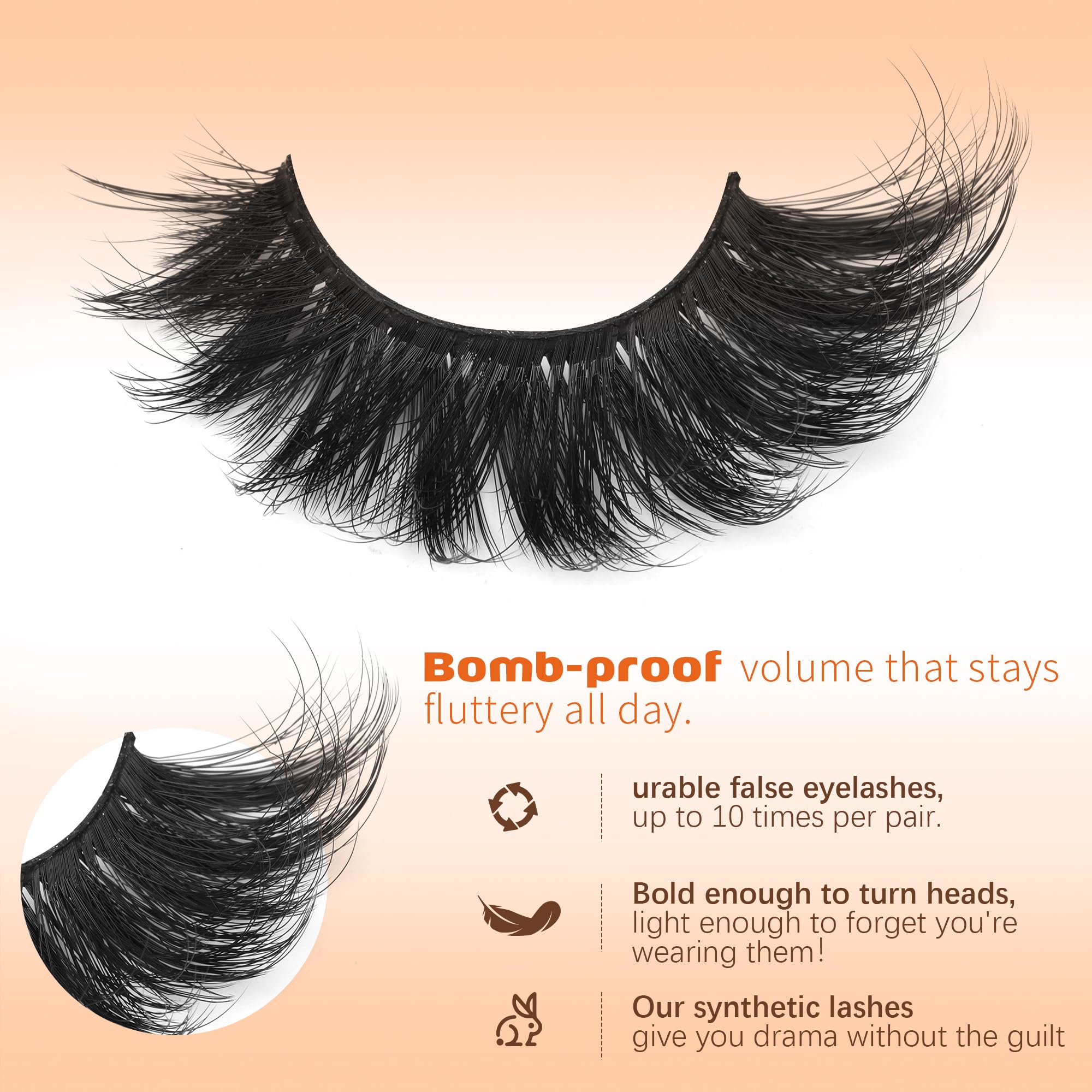 ALICROWN HAIR Strip Lashes bande flexible pour application confortable.