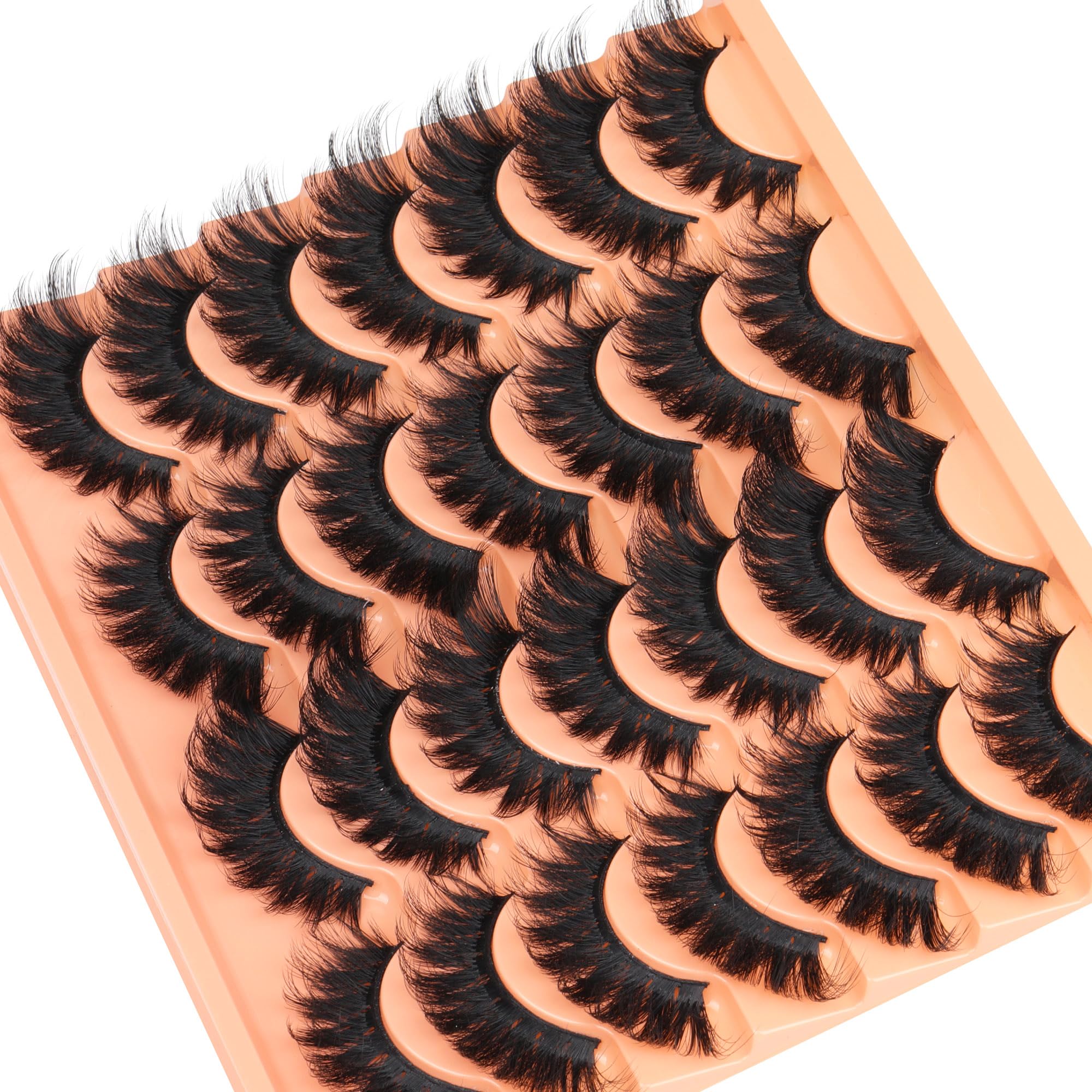 ALICROWN HAIR Strip Lashes 22 mm longueur extérieure pour look dramatique.