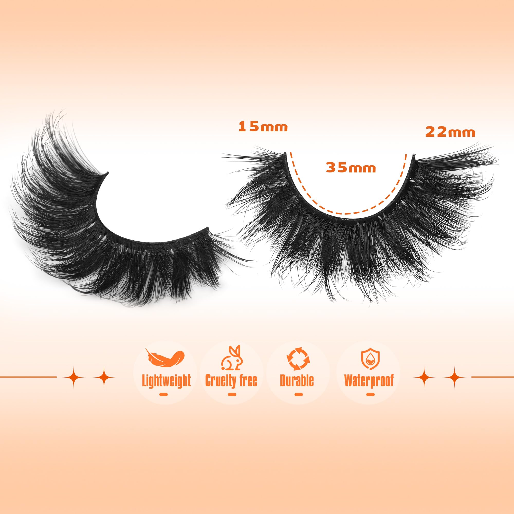 ALICROWN HAIR Strip Lashes 14 paires réutilisables jusqu’à 10 fois.