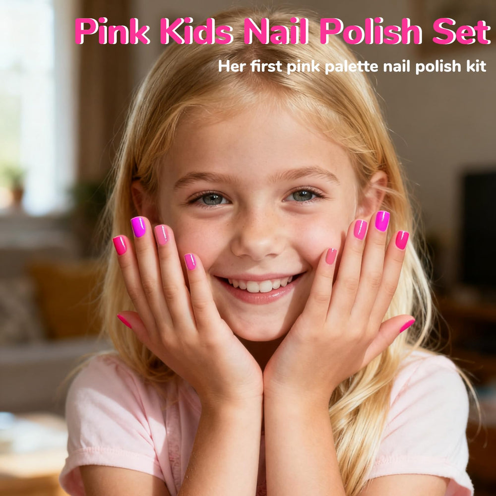 ALIKOSSTOR vernis rose pailleté enfant – fini scintillant pour moments féeriques