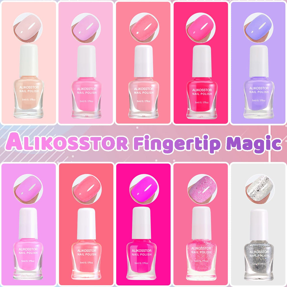 ALIKOSSTOR vernis à sèche rapide enfant – prêt à toucher en quelques minutes