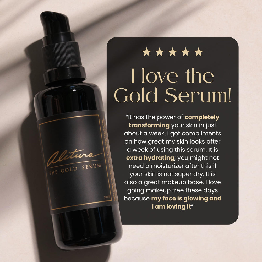 Alitura Sérum Doré – rituel quotidien pour une peau plus lumineuse et ferme.