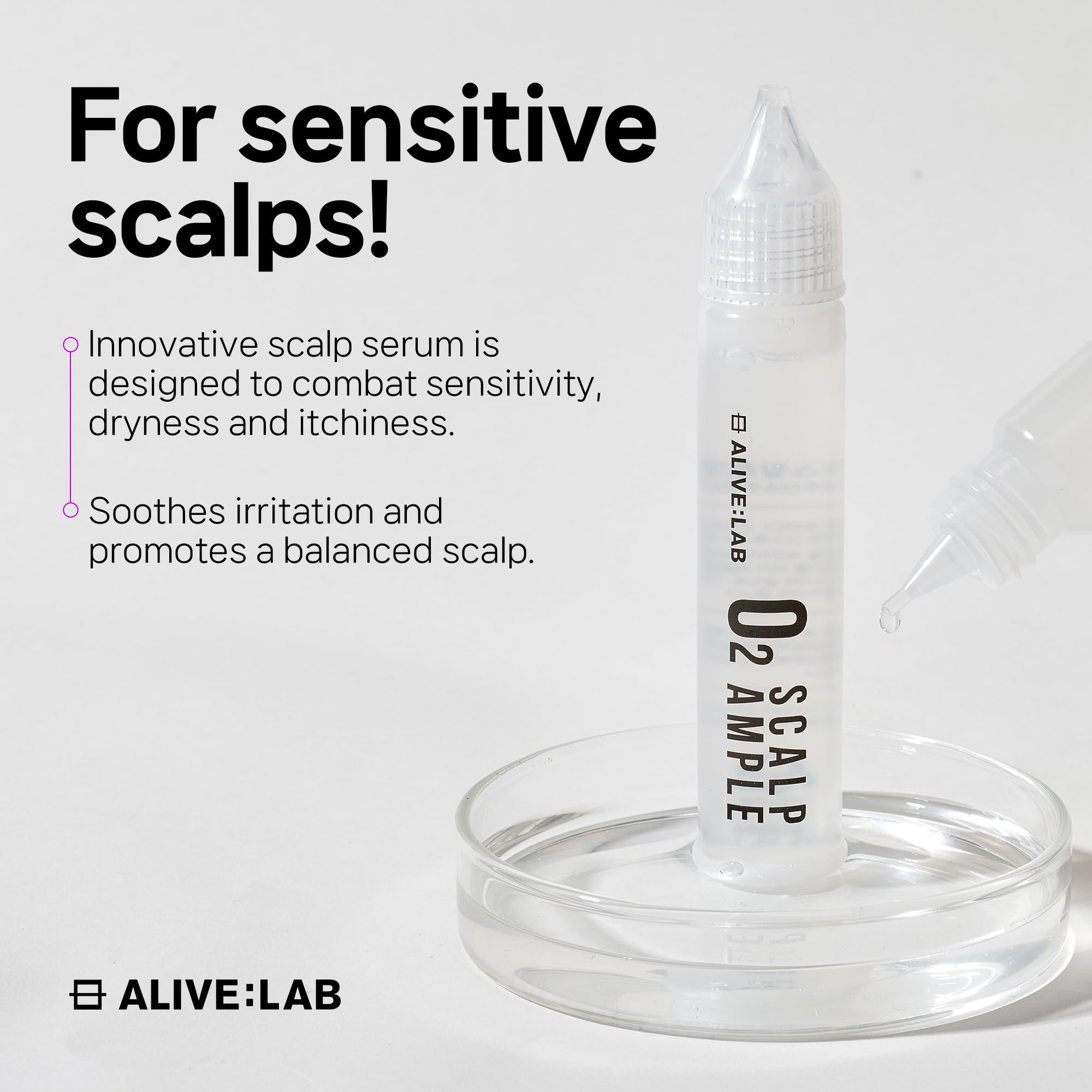 ALIVE:LAB ALIVELAB bouteille-hydratante-sans-silicone – formule douce pour tous types de cuirs chevelus.