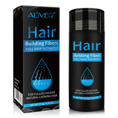 ALIVER fibres capillaires noir – application rapide pour cheveux plus épais et naturels.
