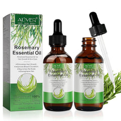 ALIVER huile essentielle romarin pure – Bouteille, parfum frais et pur idéal pour relaxation.
