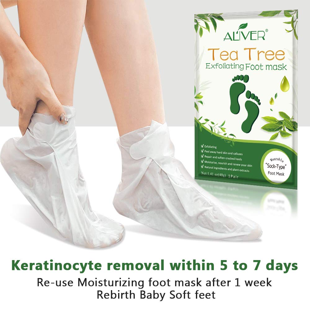 ALIVER masque-pieds-application-quotidienne: facile à porter.