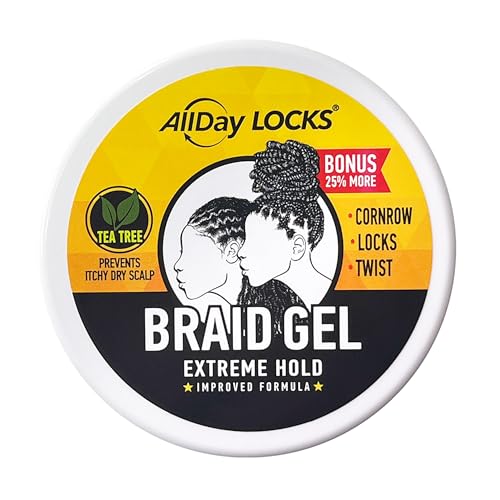 AllDay Locks Gel appliqué sur tresses et locks — contrôle précis du coiffage