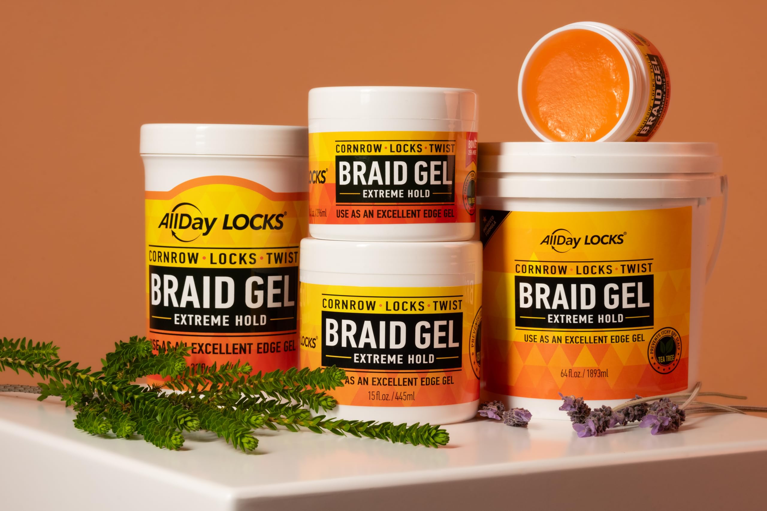 AllDay Locks Gel bouteille compacte 5 oz — produit pratique à transporter