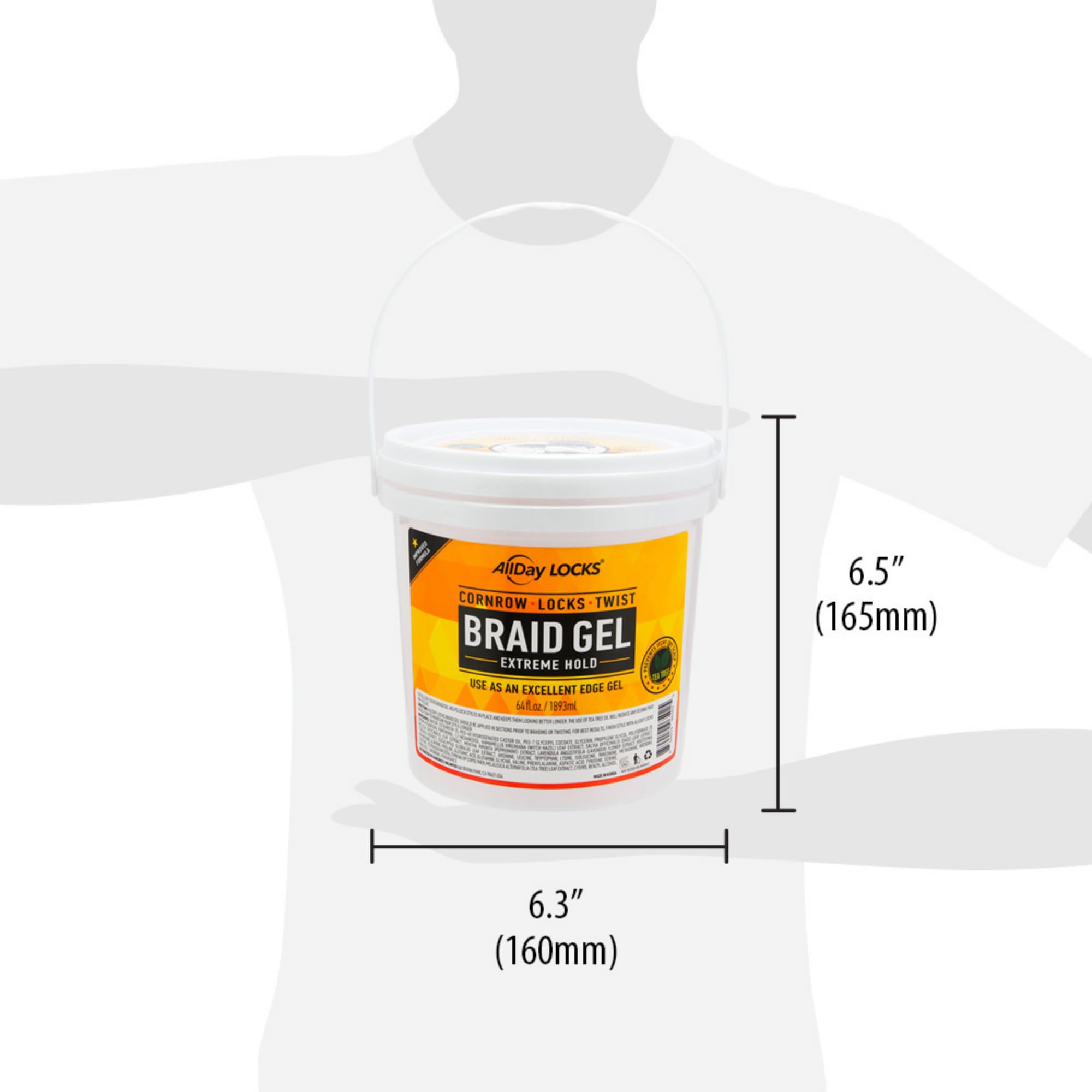 AllDay Locks Gel Extreme Hold application simple pour tissage rapide et net