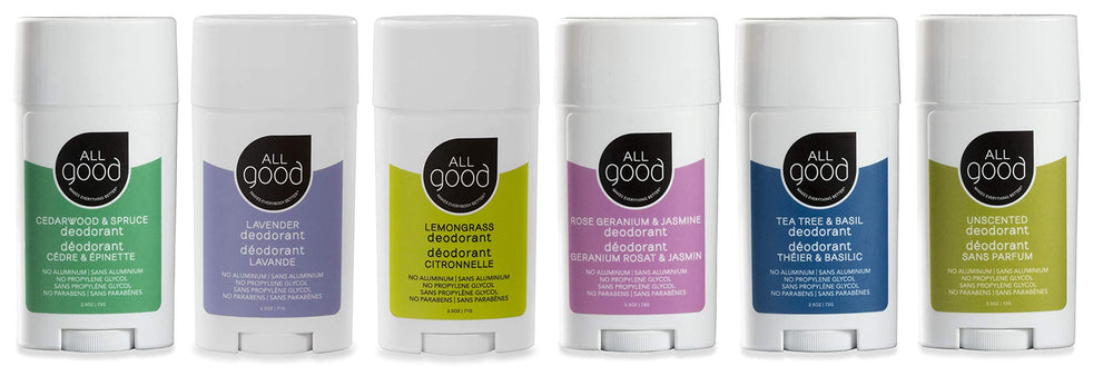 Parfum Rose Géranium Jasmin du Déodorant All Good, arôme naturel
