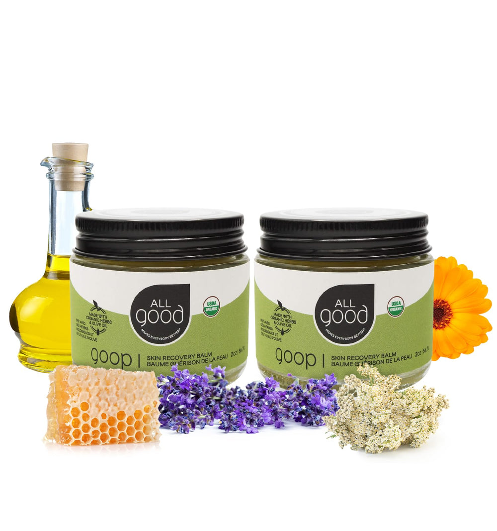 All Good Goop baume pot 2oz calendula lavande pour nourrir et apaiser la peau.