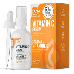 All Natural Advice Sérum vitamine C - bouteille UV pour préserver l’efficacité.