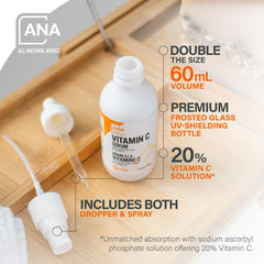 All Natural Advice Sérum vitamine C - spray pour application rapide.