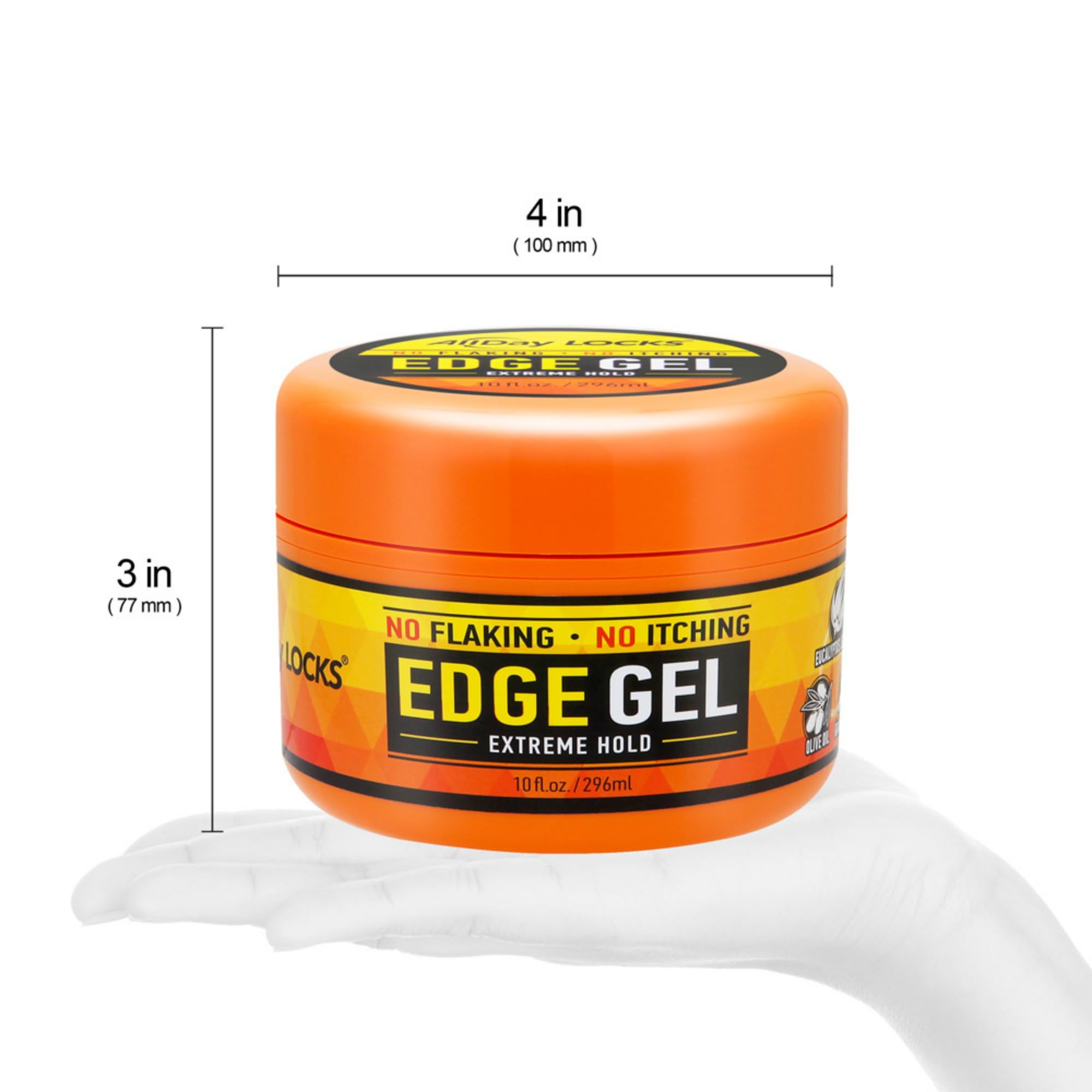 AllDay Locks Edge Gel Extreme Hold – tenue fiable 24 heures, sans résidu blanc.