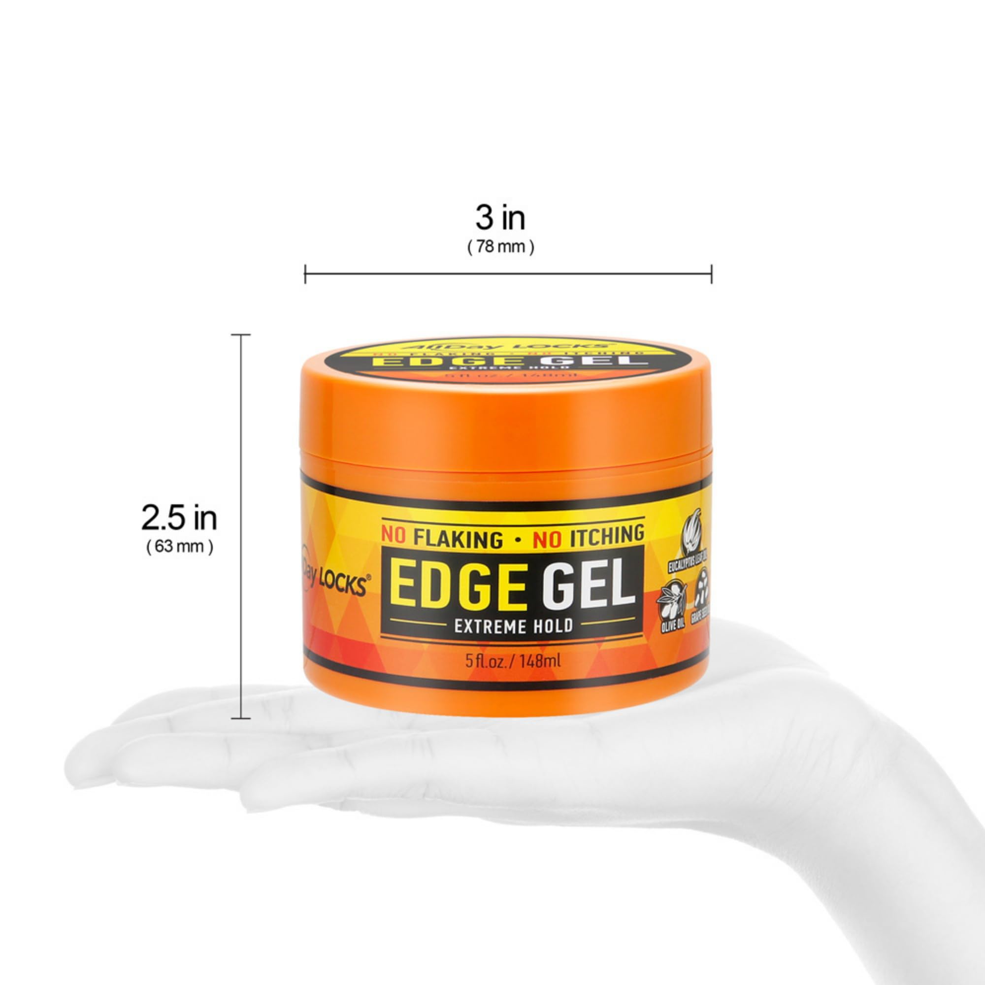 AllDay Locks Edge Gel Extrême : sans silicone, léger et agréable à porter.