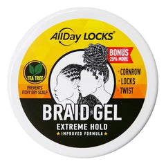Gel AllDay Locks locs brillance et hydratation des cheveux.