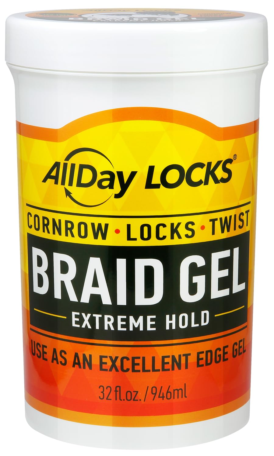 AllDay Locks Gel pot-tenue-extreme montrant le contenant et le potentiel de tenue durable
